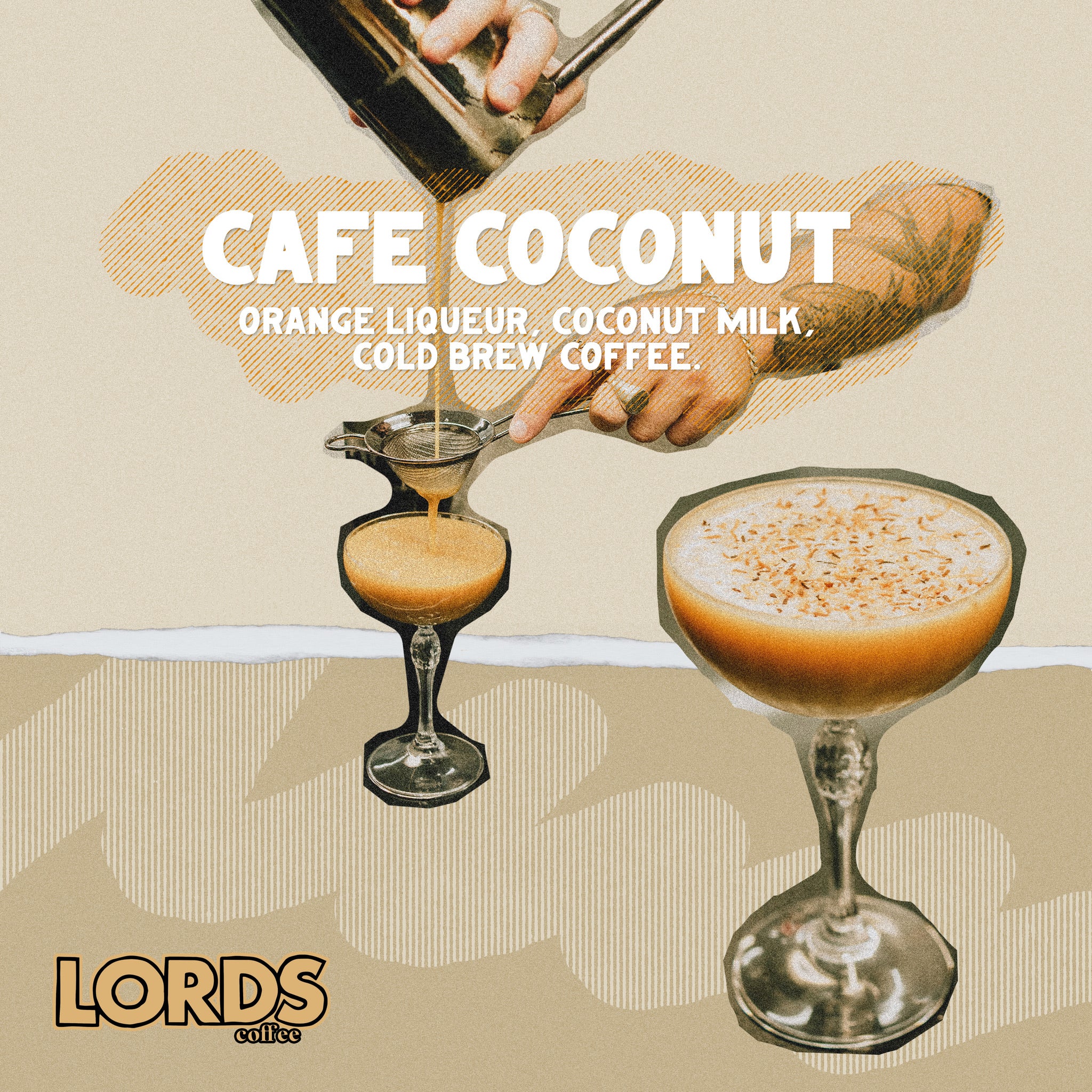 Café Coconut Cocktail Tutorial