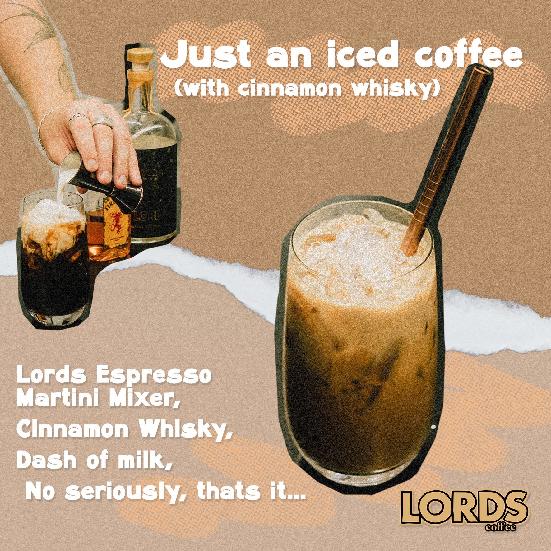 Just An Iced Coffee Cocktail Tutorial