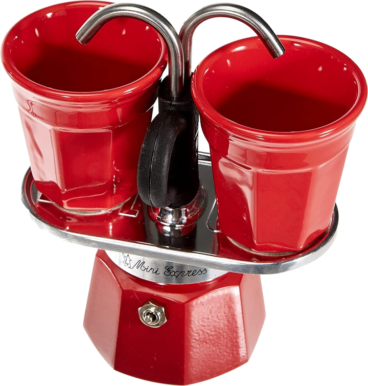 Bialetti Set Mini 2 Cup Red + 2 Bicchierini